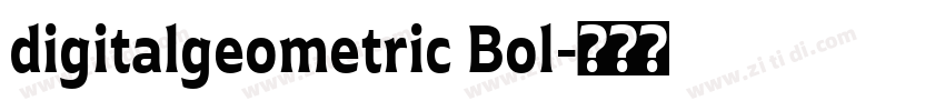 digitalgeometric Bol字体转换